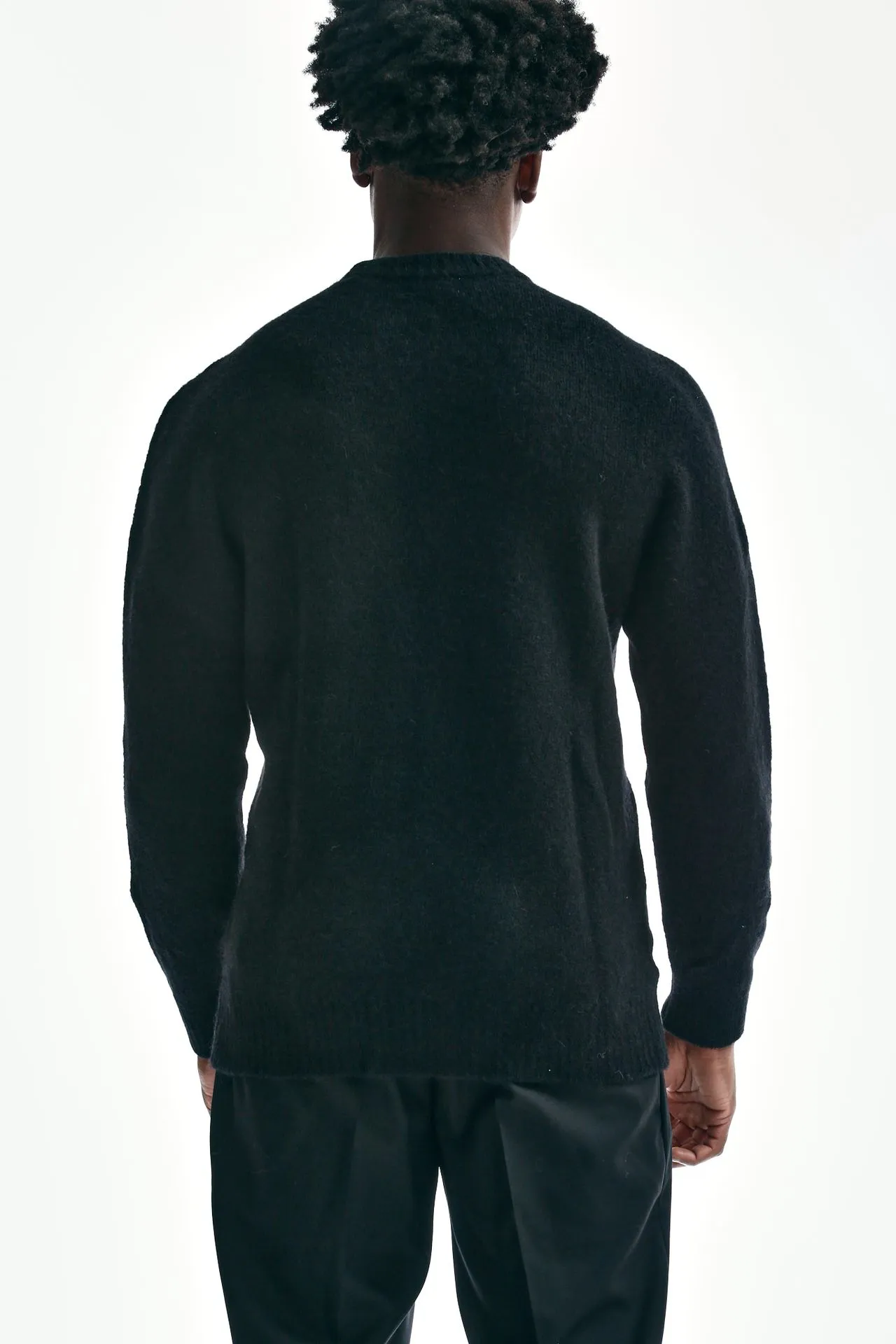 Maglia in lana/alpaca nero 