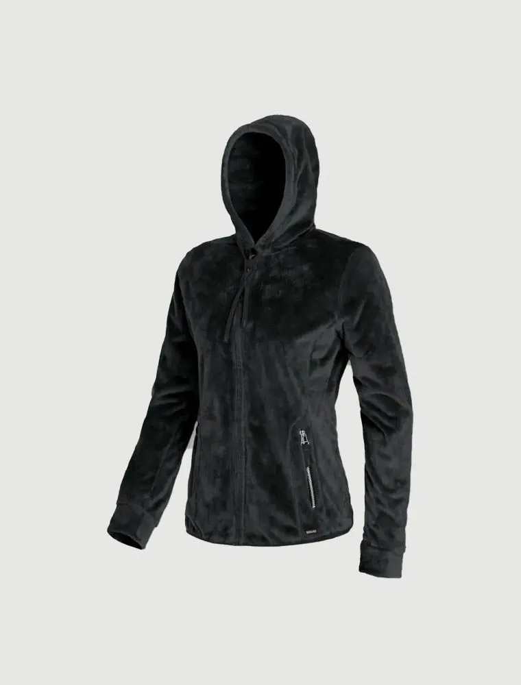 Maglia In Pile Con Zip Brugi - Nero