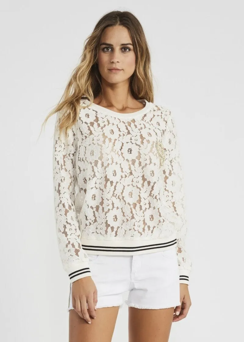 Maglia in pizzo rebrodé