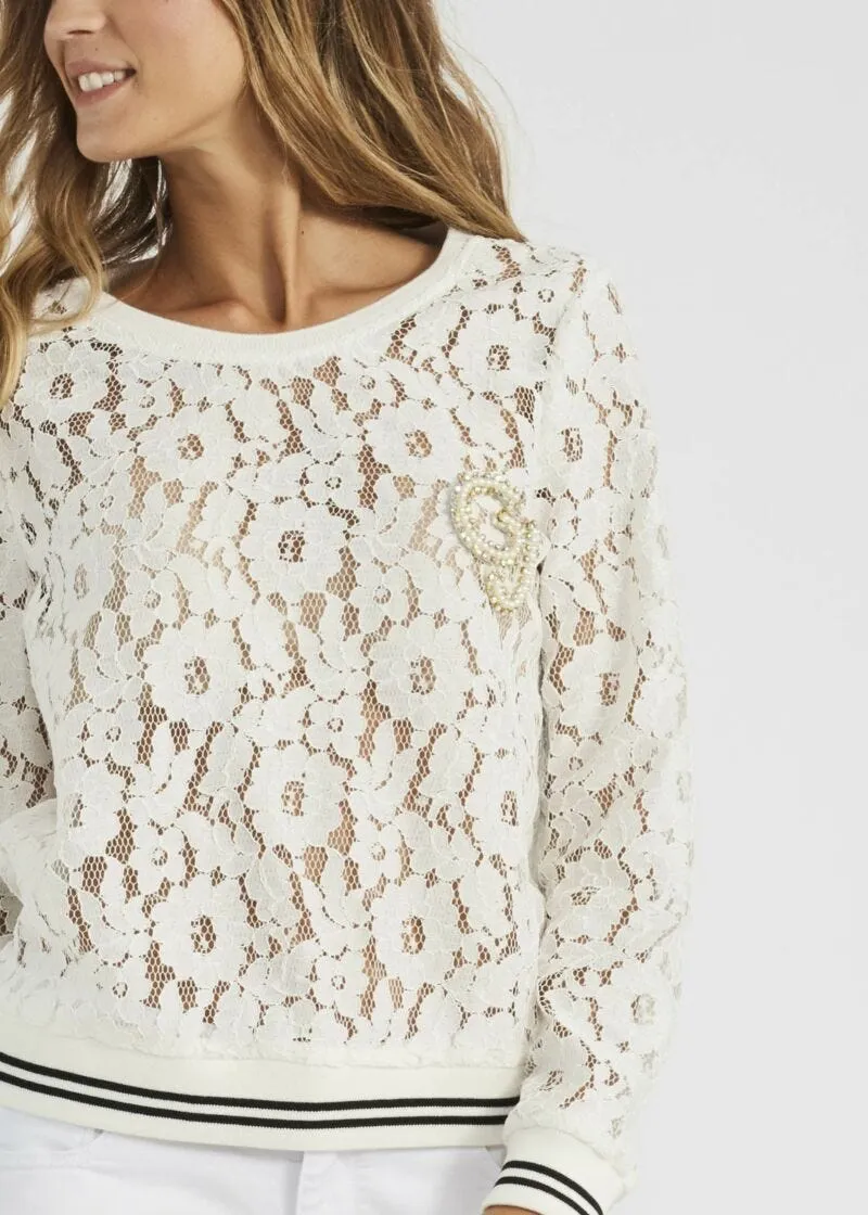 Maglia in pizzo rebrodé