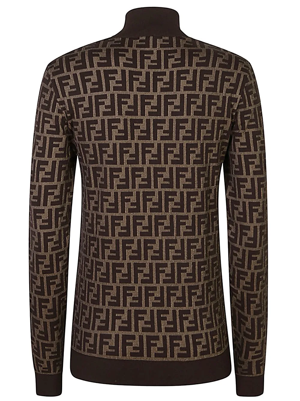Maglia-Maglia in cotone FF marrone