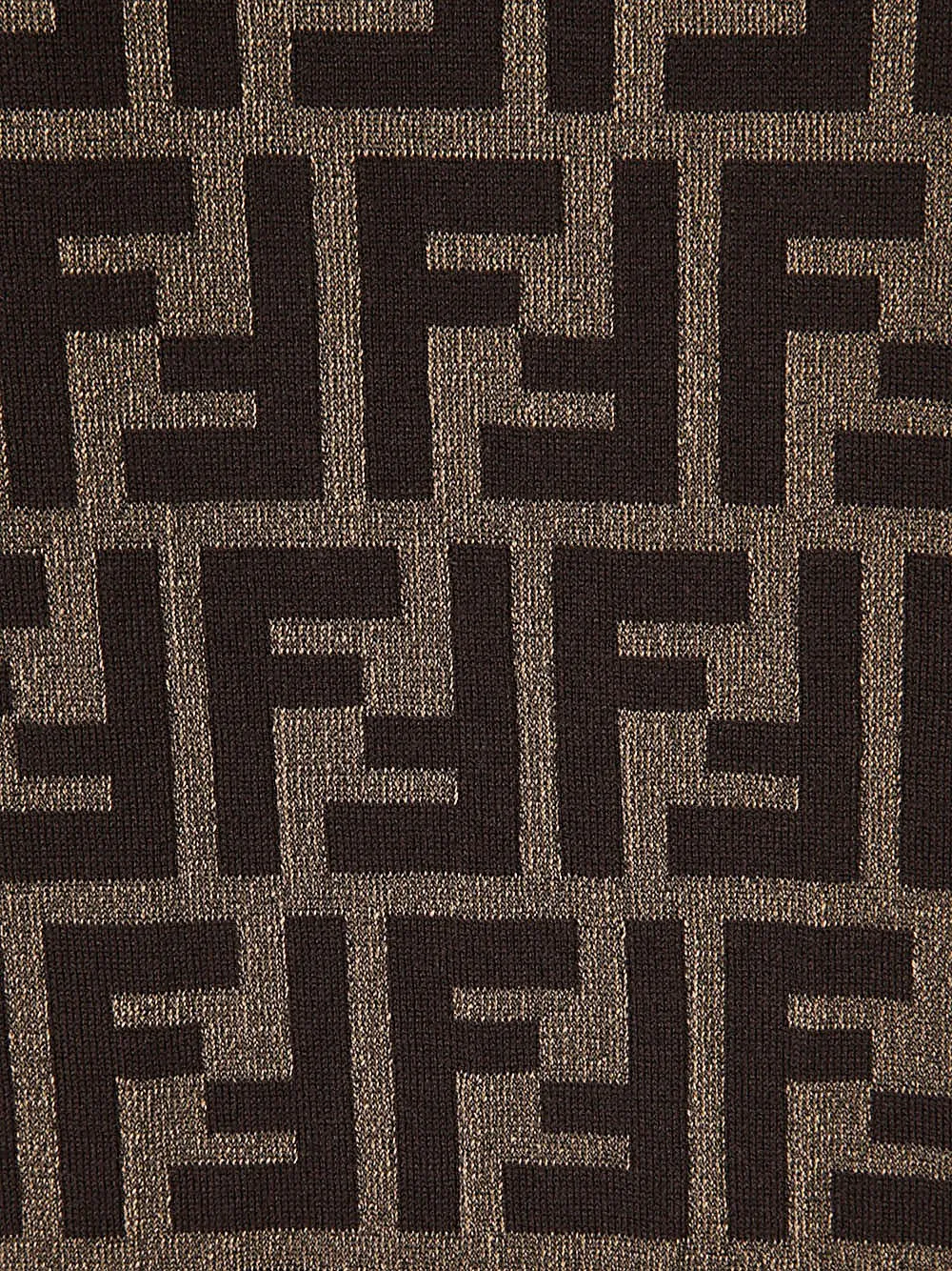 Maglia-Maglia in cotone FF marrone