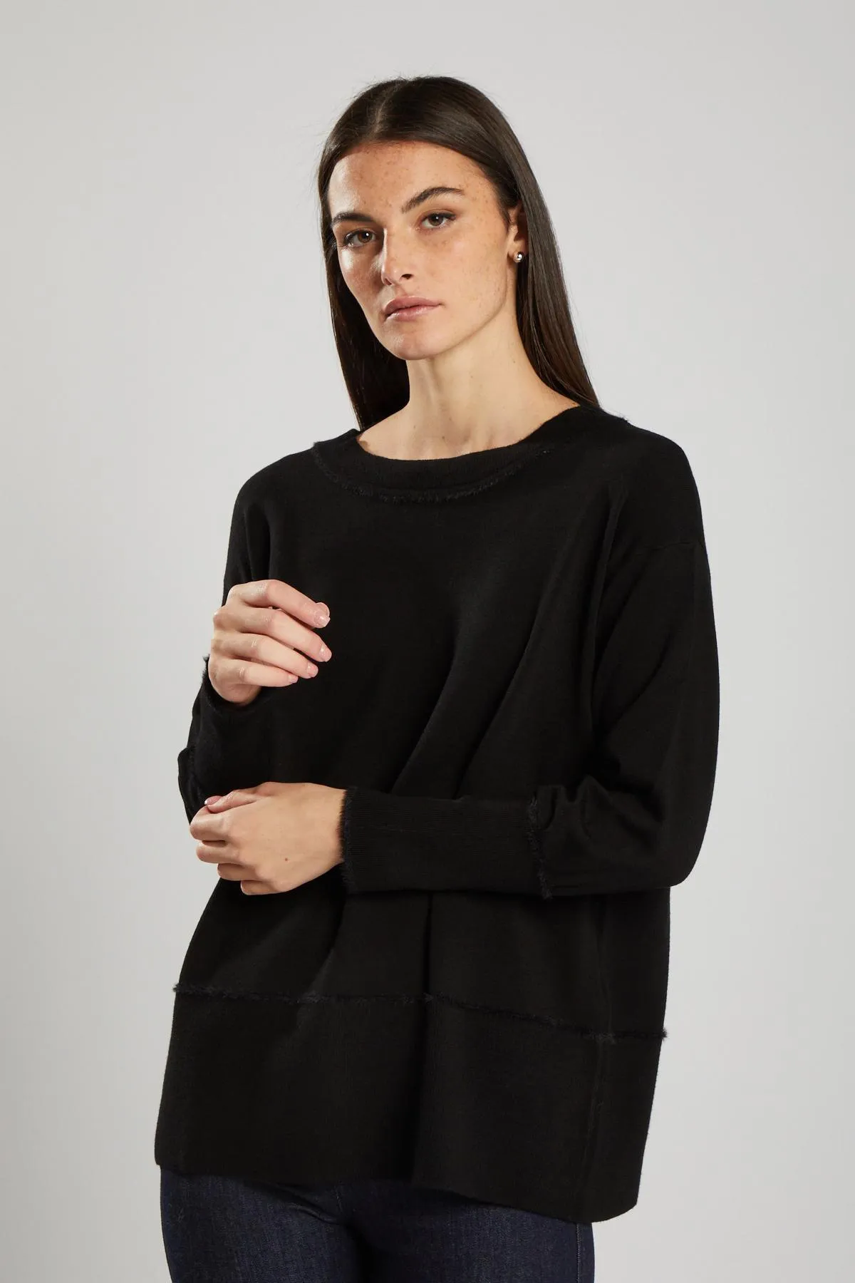 Maglia passamaneria NERO