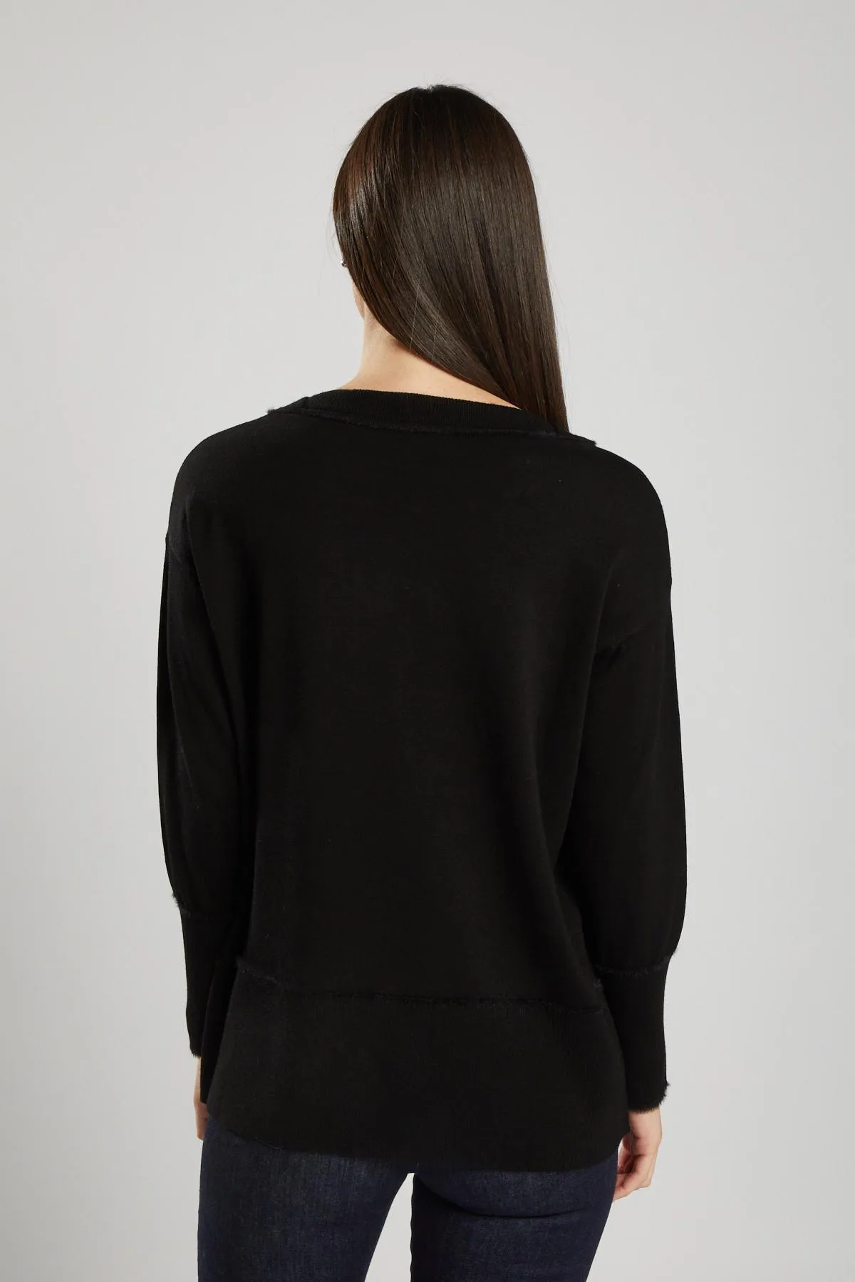 Maglia passamaneria NERO