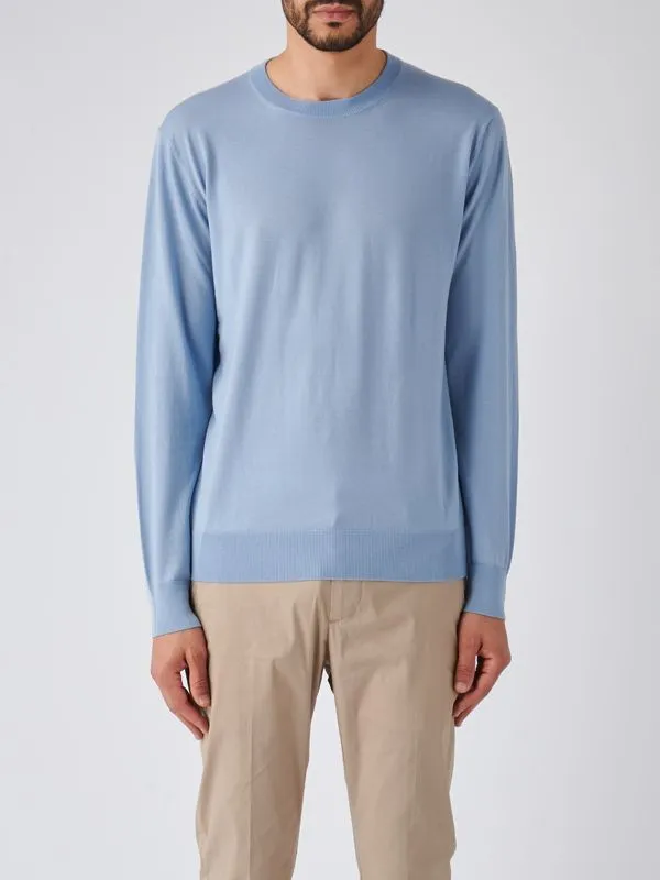 Maglia uomo Ballantyne in lana Cielo