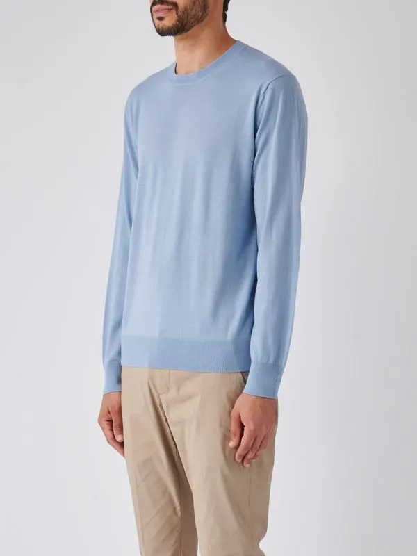 Maglia uomo Ballantyne in lana Cielo