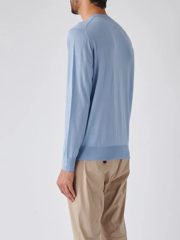 Maglia uomo Ballantyne in lana Cielo