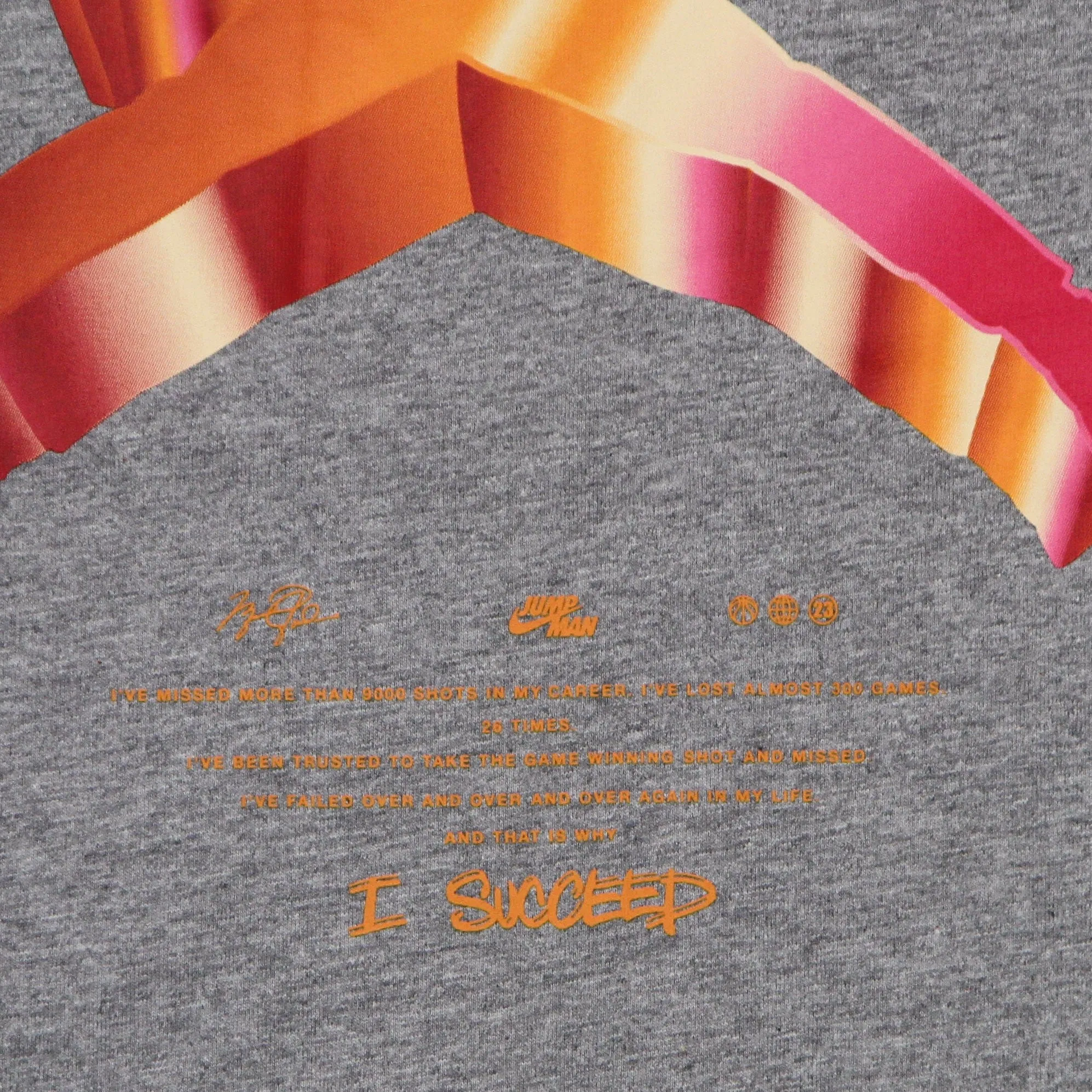 Maglietta Uomo Jumpman 3d Crew Carbon Heather/light Curry