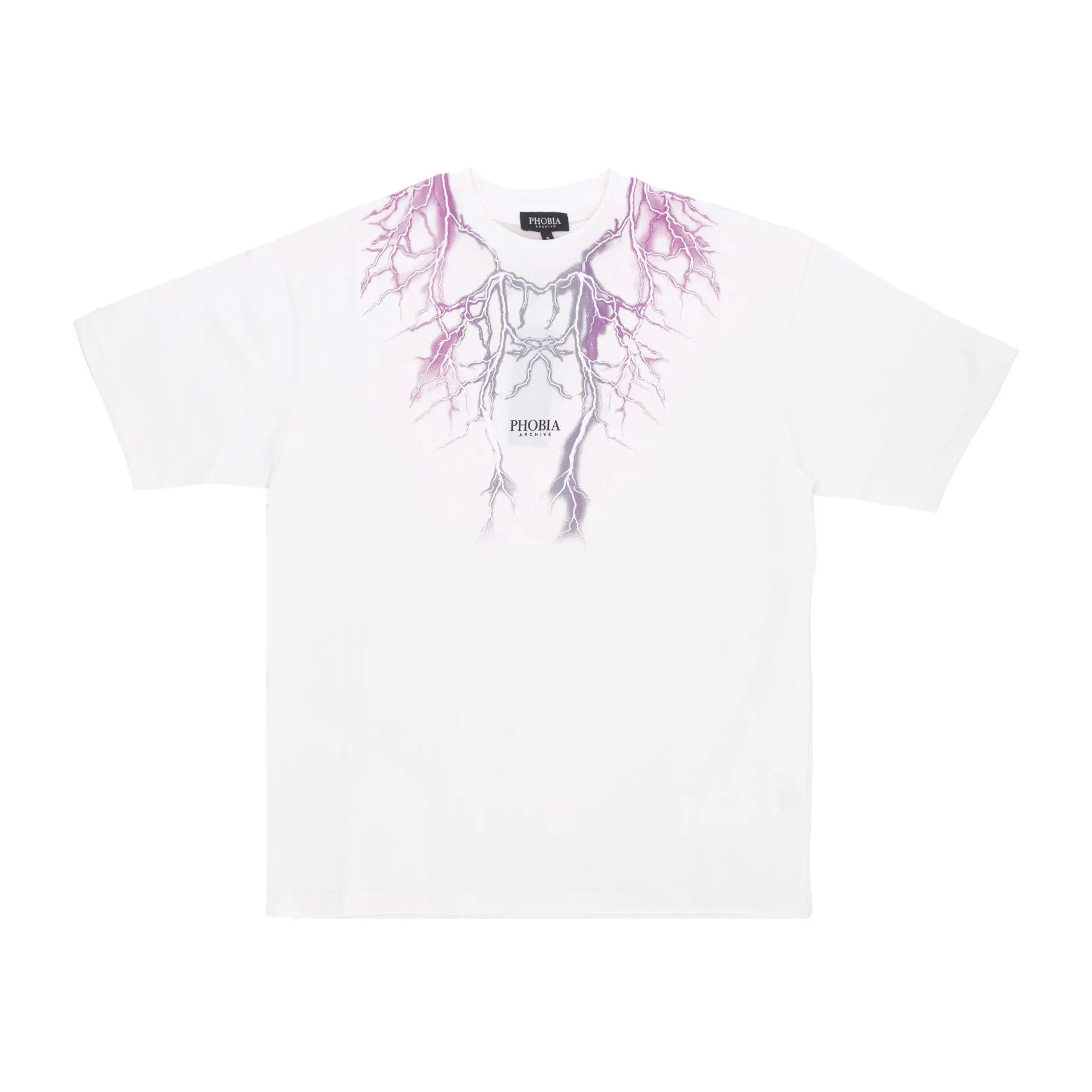 Maglietta Uomo Lightning Tee White/purple/grey