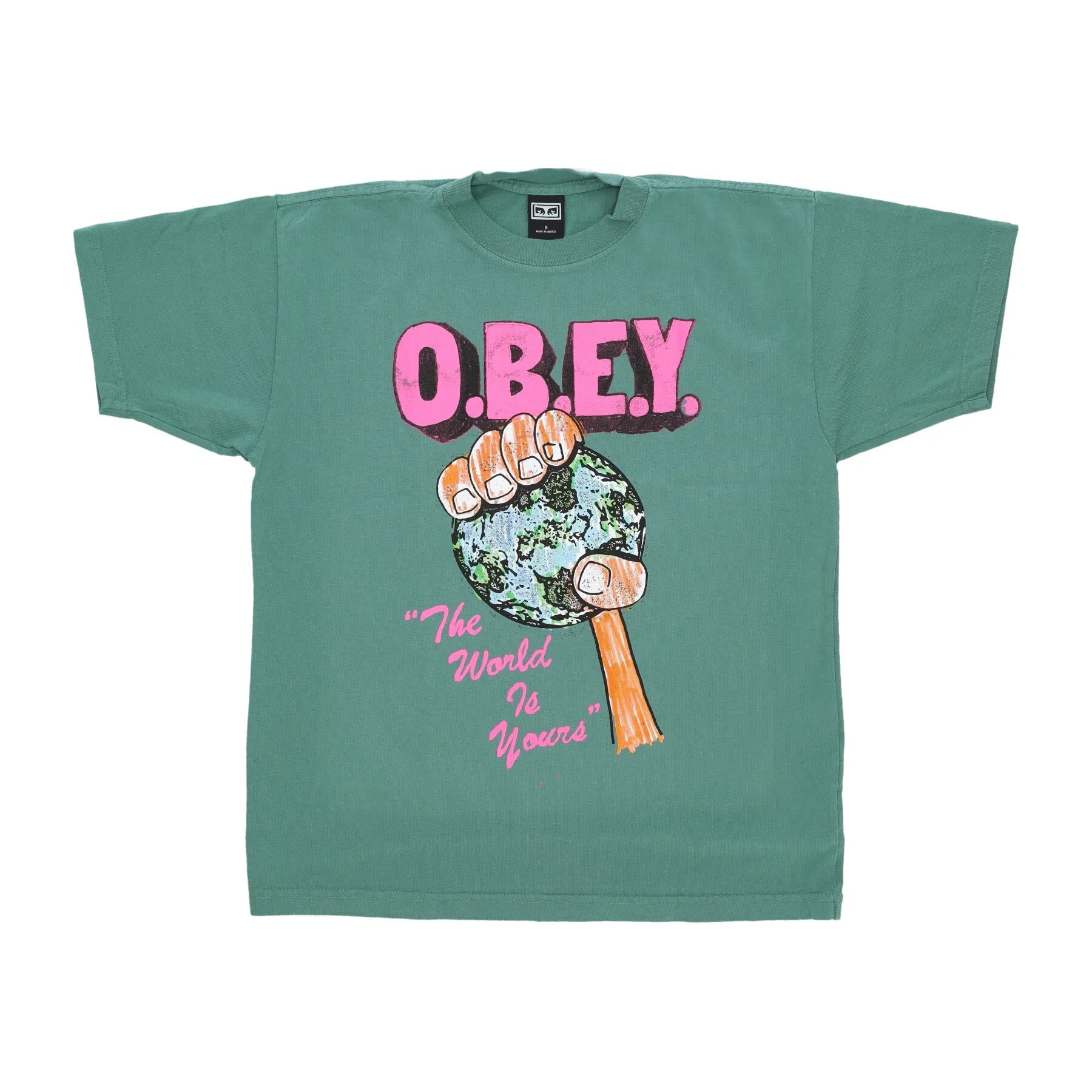 Maglietta Uomo The World Is Yours Heavyweight Tee Palm Leaf