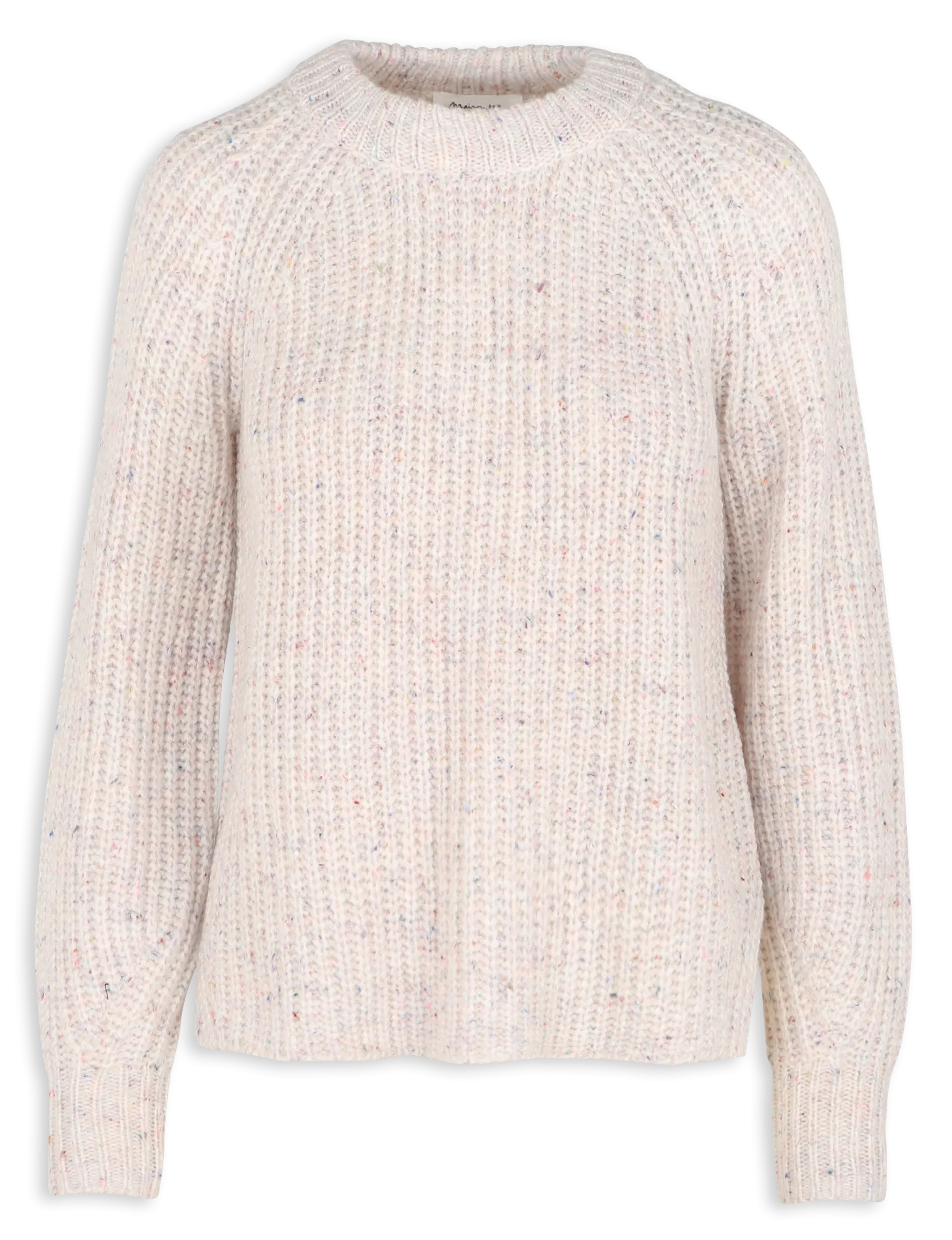  MAISON 123   CHIRLEY - Maglione scollo tondo dritto lavorato a maglia | Beige
