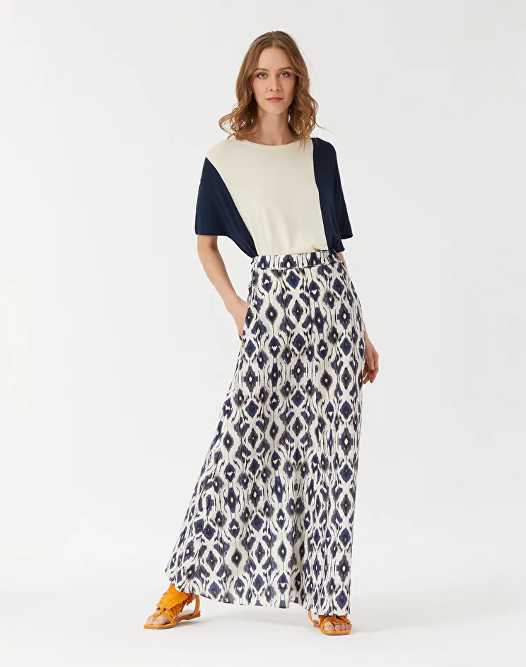 MAMILA GRACE Maxi gonna a fiori etnici