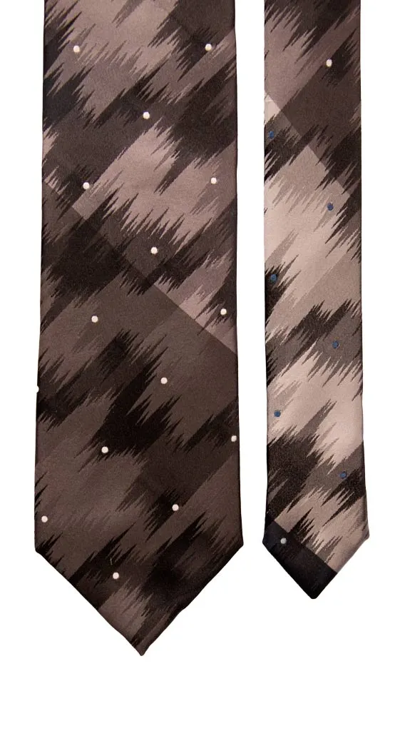 Man Silk Tie Multicolor Polka Dots 6700