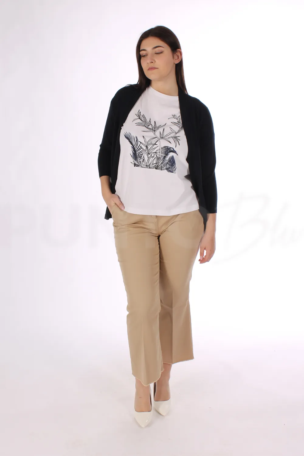 MARINA RINALDI | CARDIGAN MENTA - Punto Blu