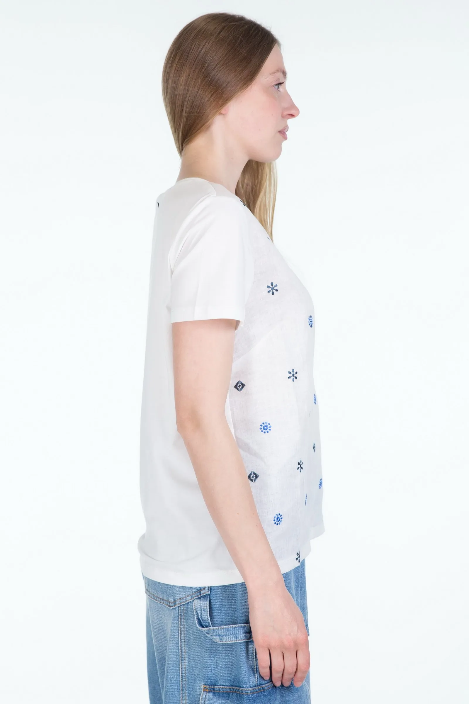 MAX MARA WEEKEND T-shirt in tela di lino MAGNO