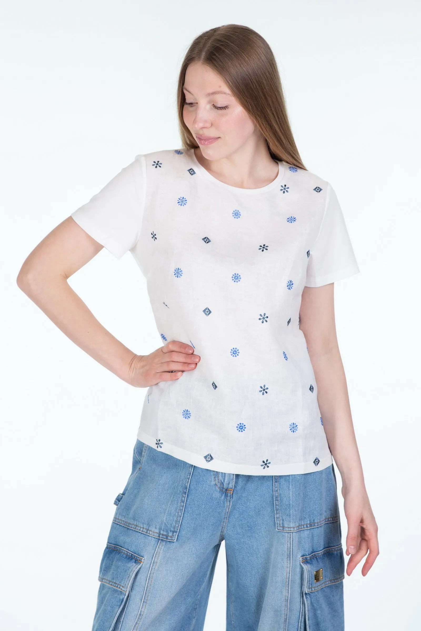MAX MARA WEEKEND T-shirt in tela di lino MAGNO