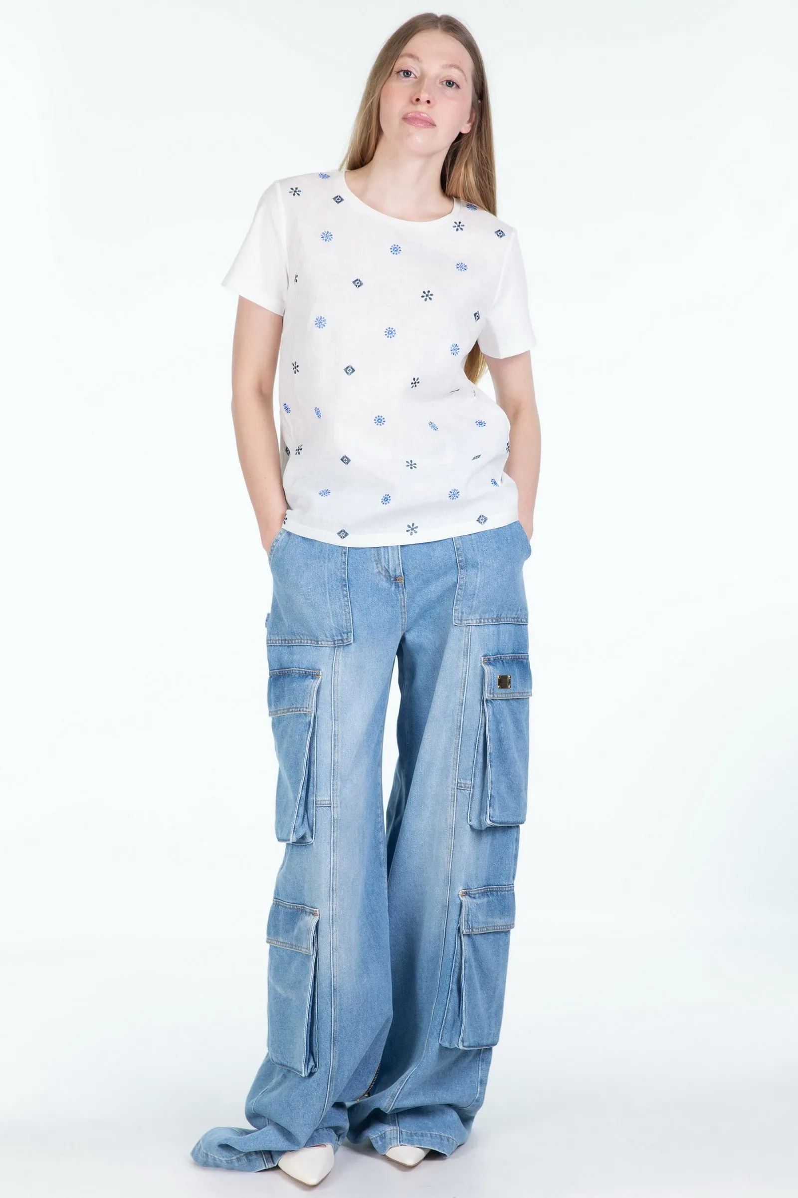 MAX MARA WEEKEND T-shirt in tela di lino MAGNO