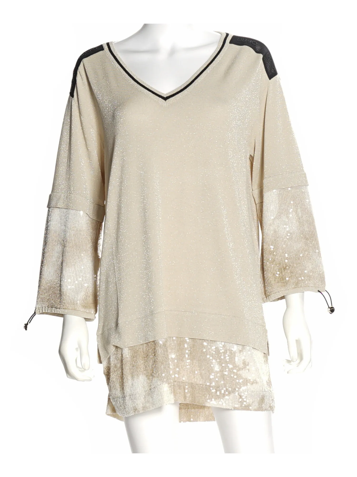 Maxi maglia a maniche lunghe Liu Jo da donna beige