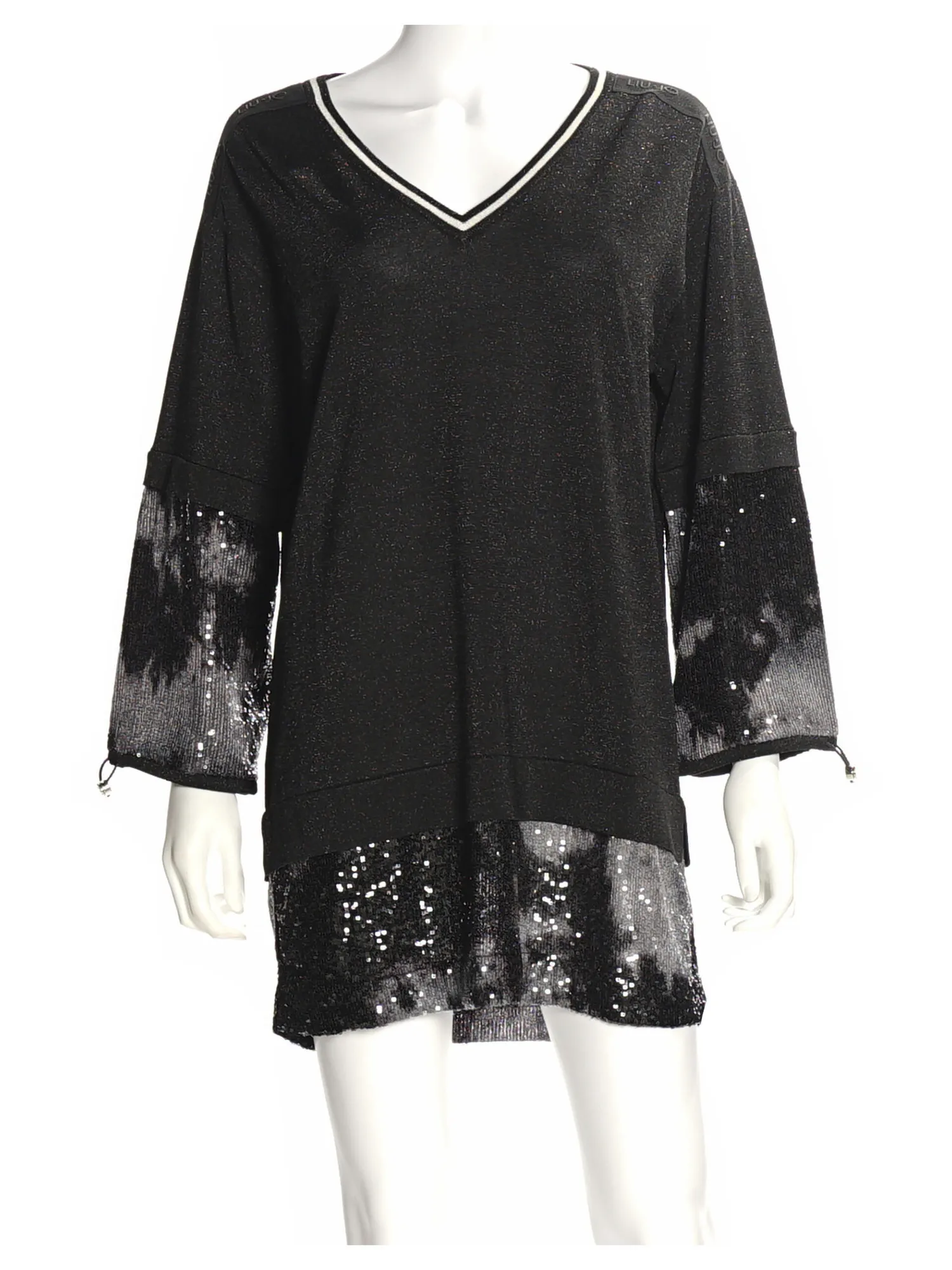 Maxi maglia a maniche lunghe Liu Jo da donna nera