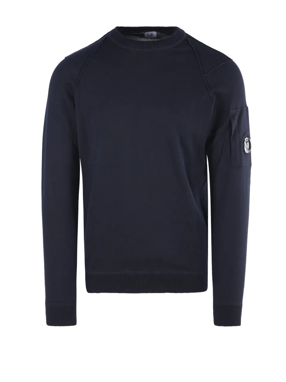 MEN CP COMPANY BLUE COTTON SEA ISLAND KNIT