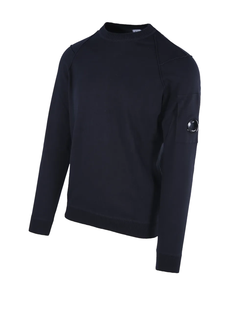 MEN CP COMPANY BLUE COTTON SEA ISLAND KNIT