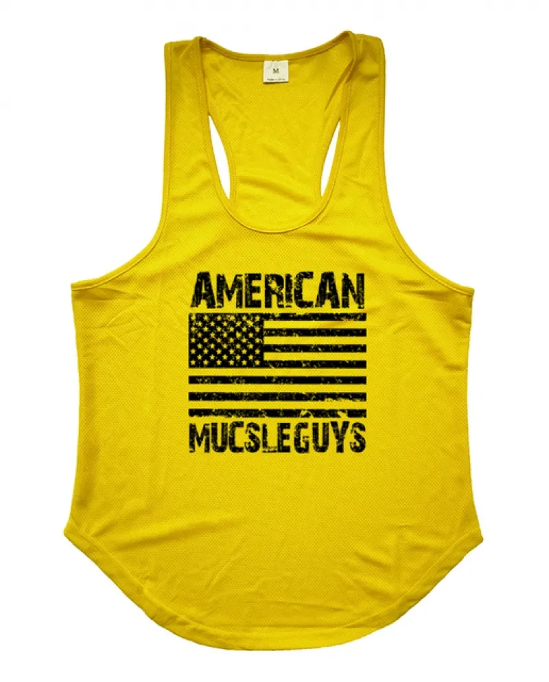 Mens Summer Muscle Gilet sportivo Fitness Tanktop Bodybuilding Abbigliamento Mesh traspirante senza maniche Palestra Running Tra