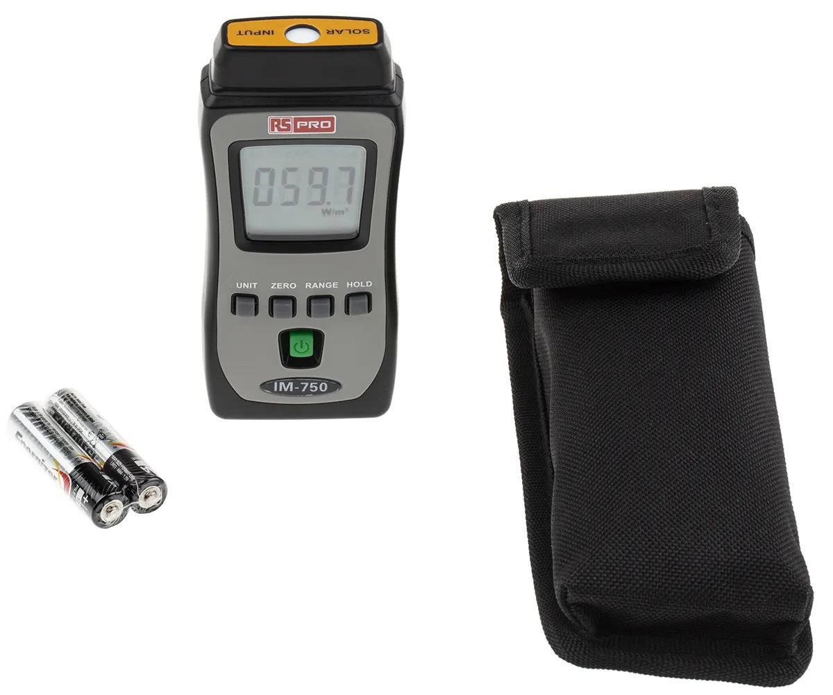 Misuratore di energia solare RS PRO, 10 W/m2