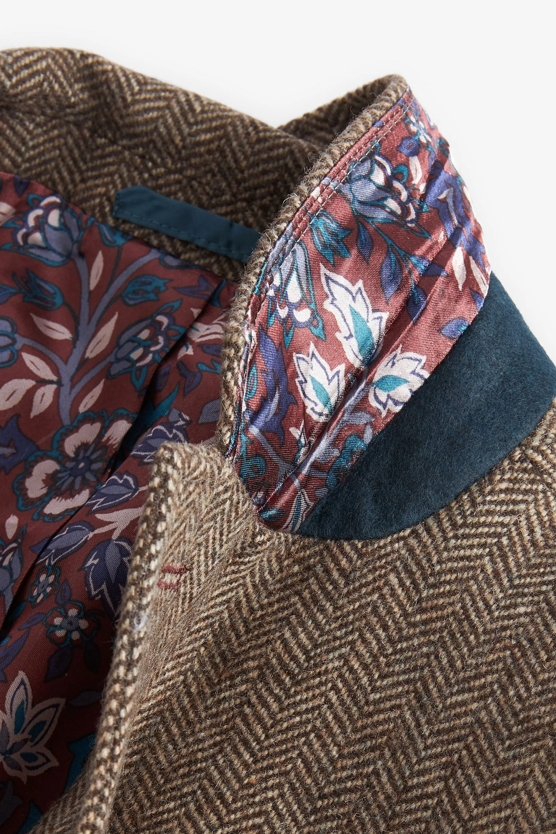 Nova Fides Signature - Blazer in lana a spina di pesce    