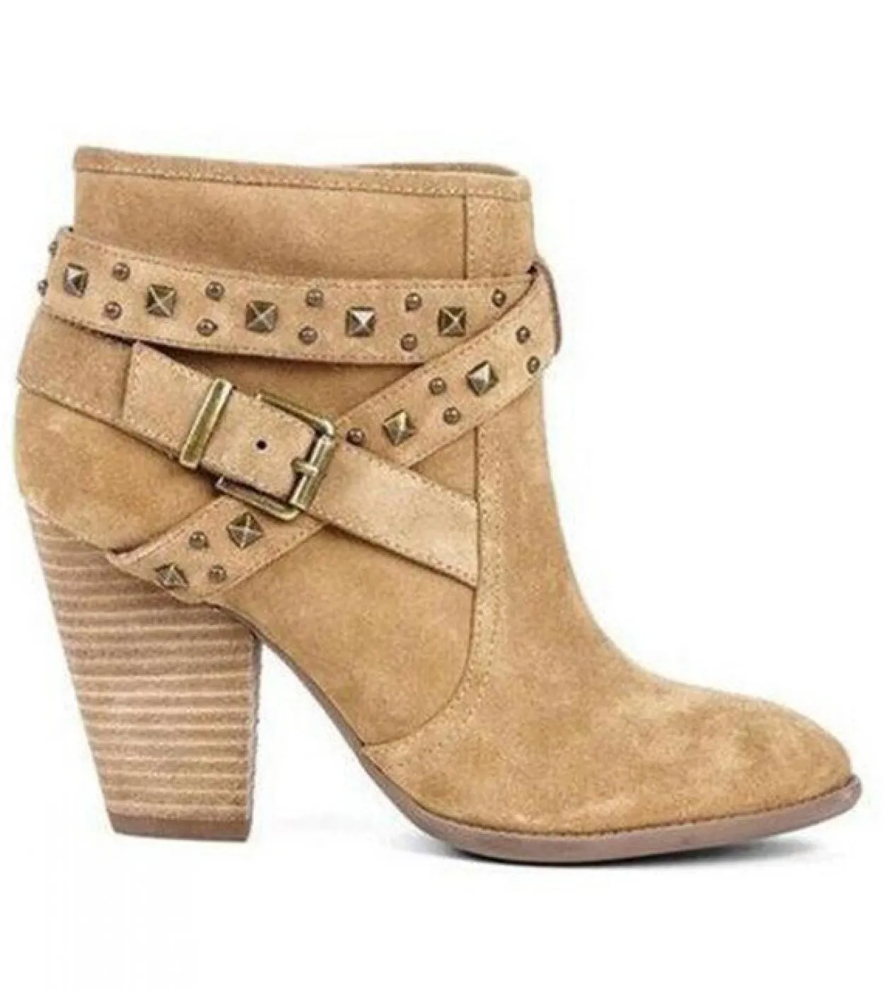 Nuovi stivali da donna Primavera Autunno Scarpe con tacco alto per donna Rivetto Fibbia Scarpe quotidiane Stivaletti Martin Stiv