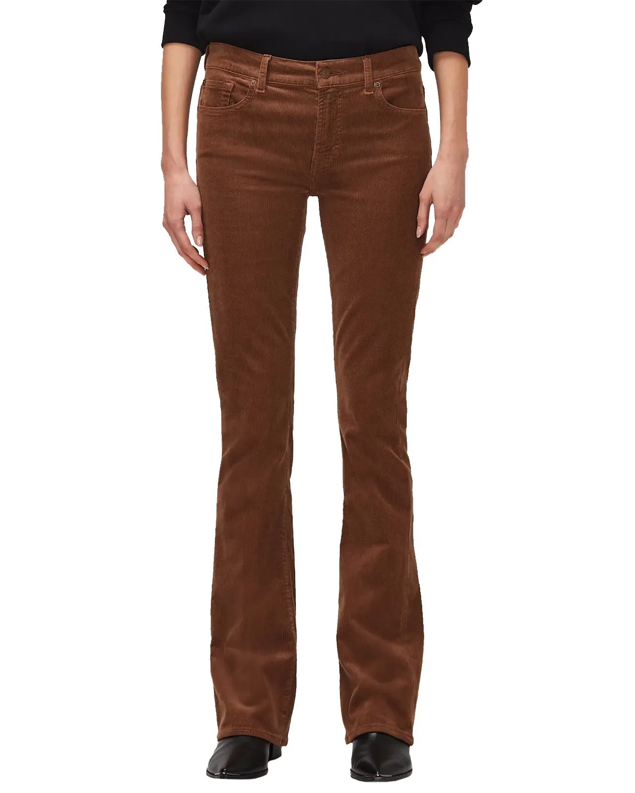 Pantalone Bootcut Mocha velluto marrone