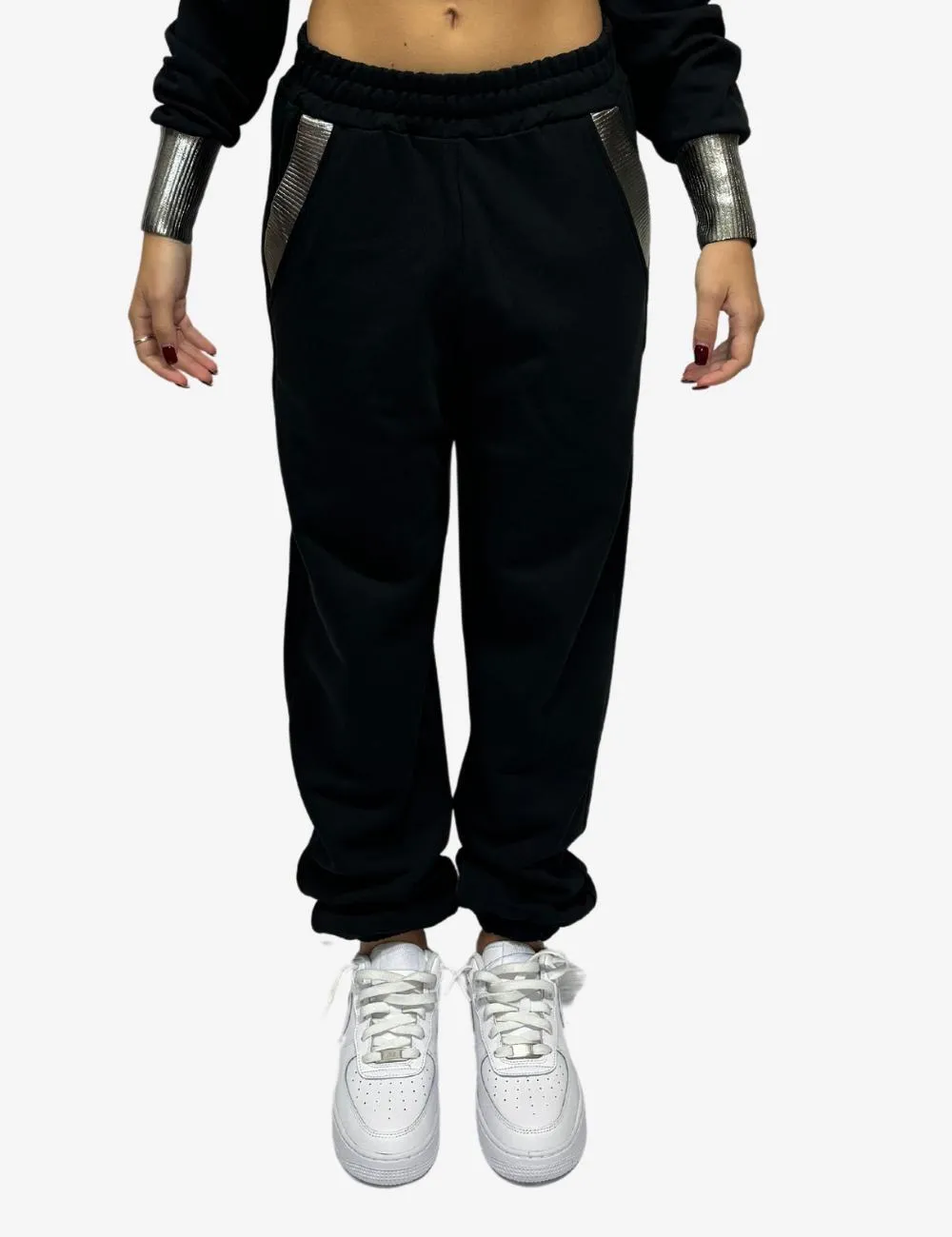 Pantalone Jayci' in felpa con placcatura donna