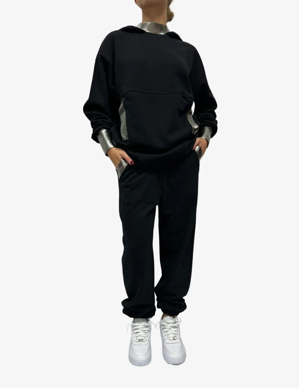 Pantalone Jayci' in felpa con placcatura donna