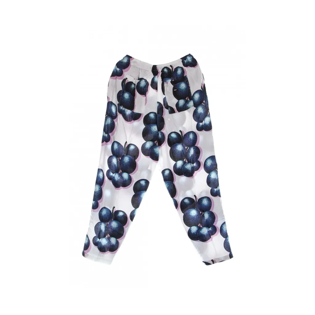 pantalone lungo donna blueberries pant WHITE MULTI