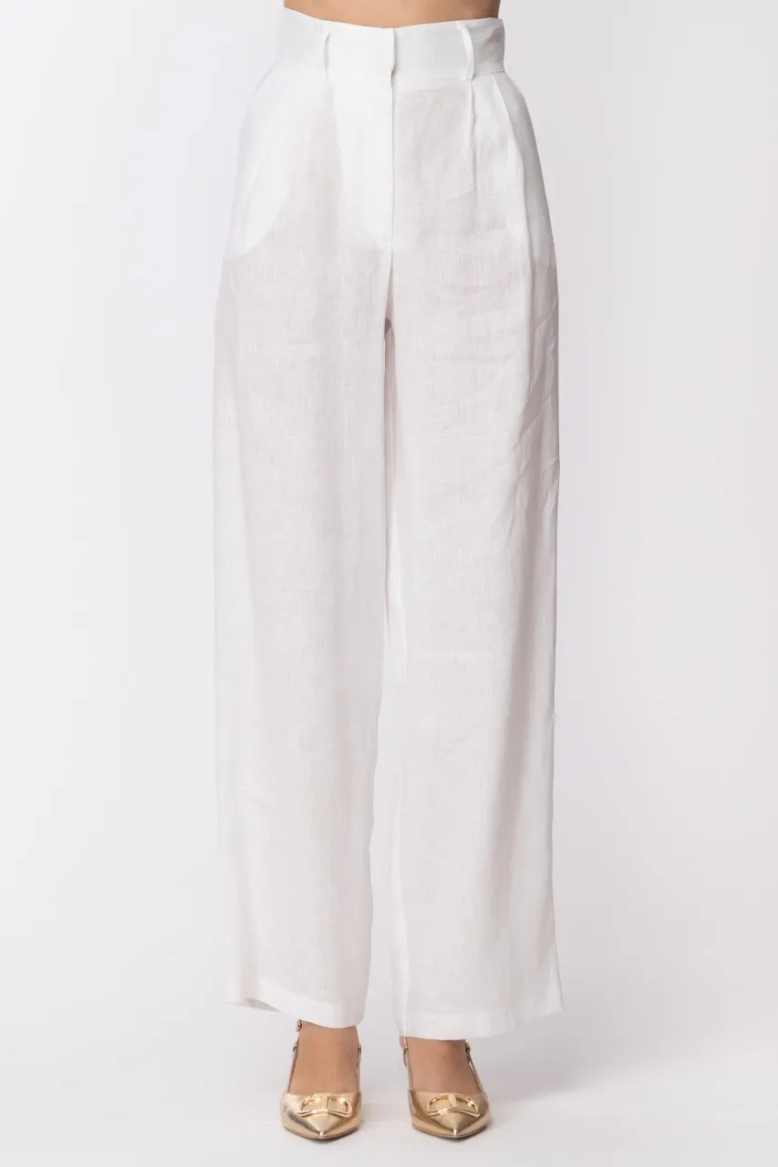 Pantaloni ampi in lino INFINITY SUMMER