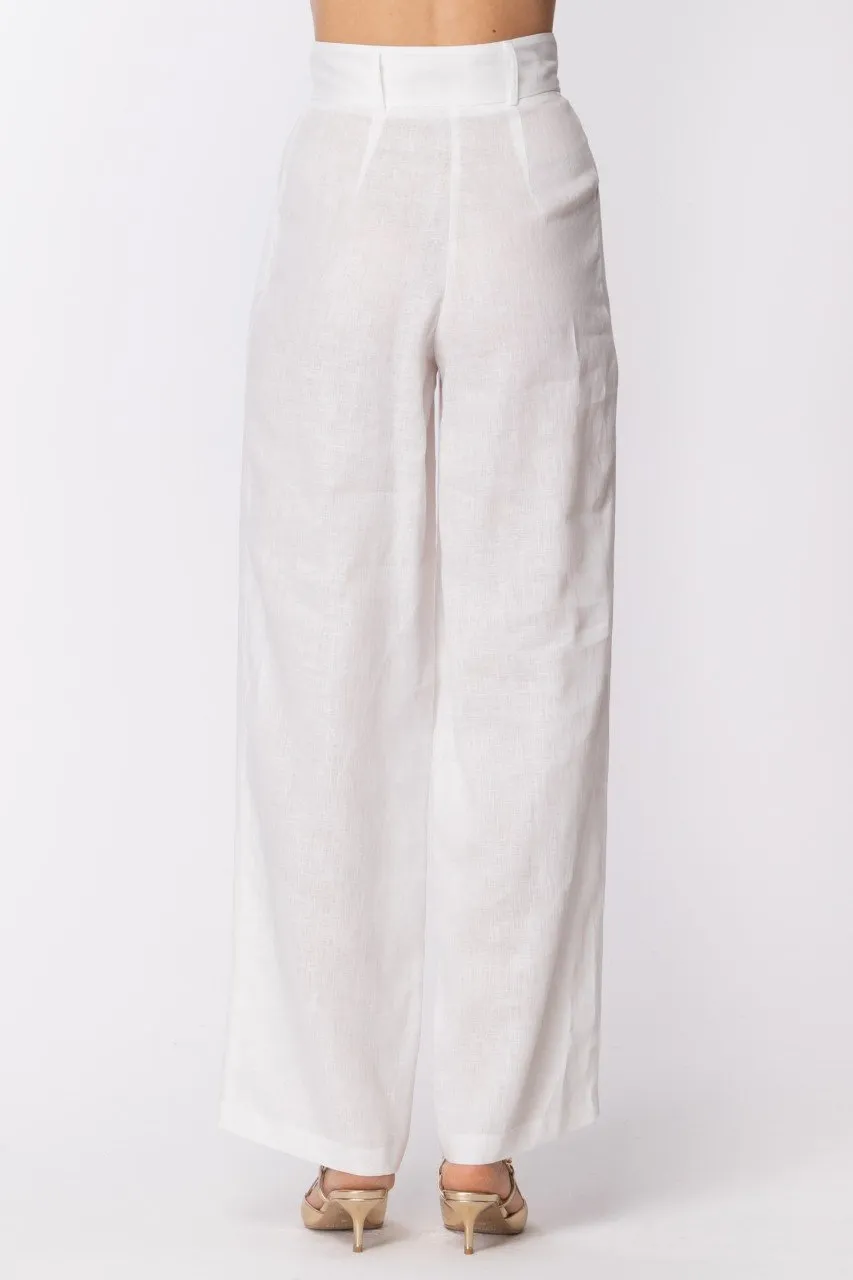 Pantaloni ampi in lino INFINITY SUMMER