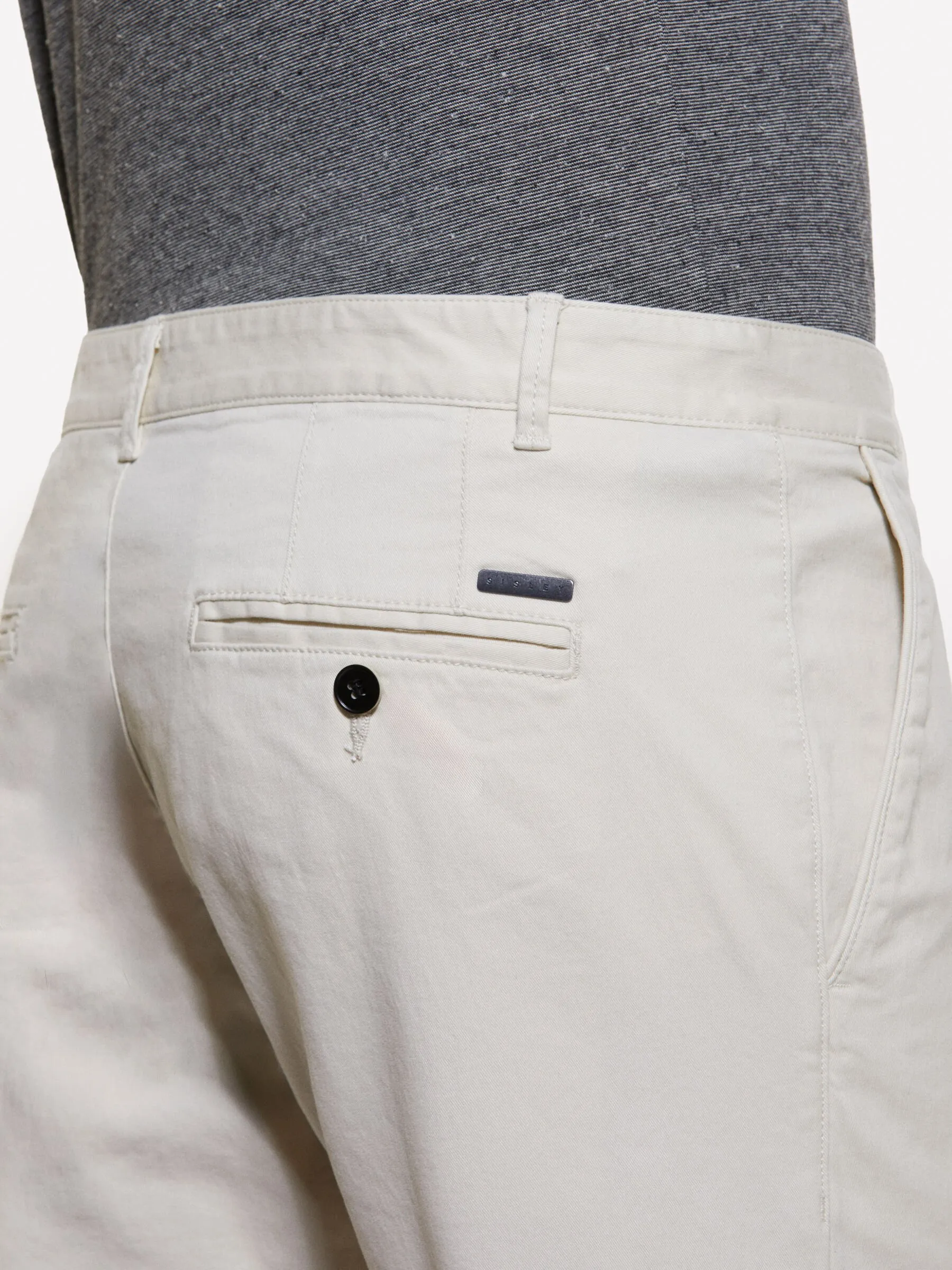 Pantaloni bianco panna effetto vintage