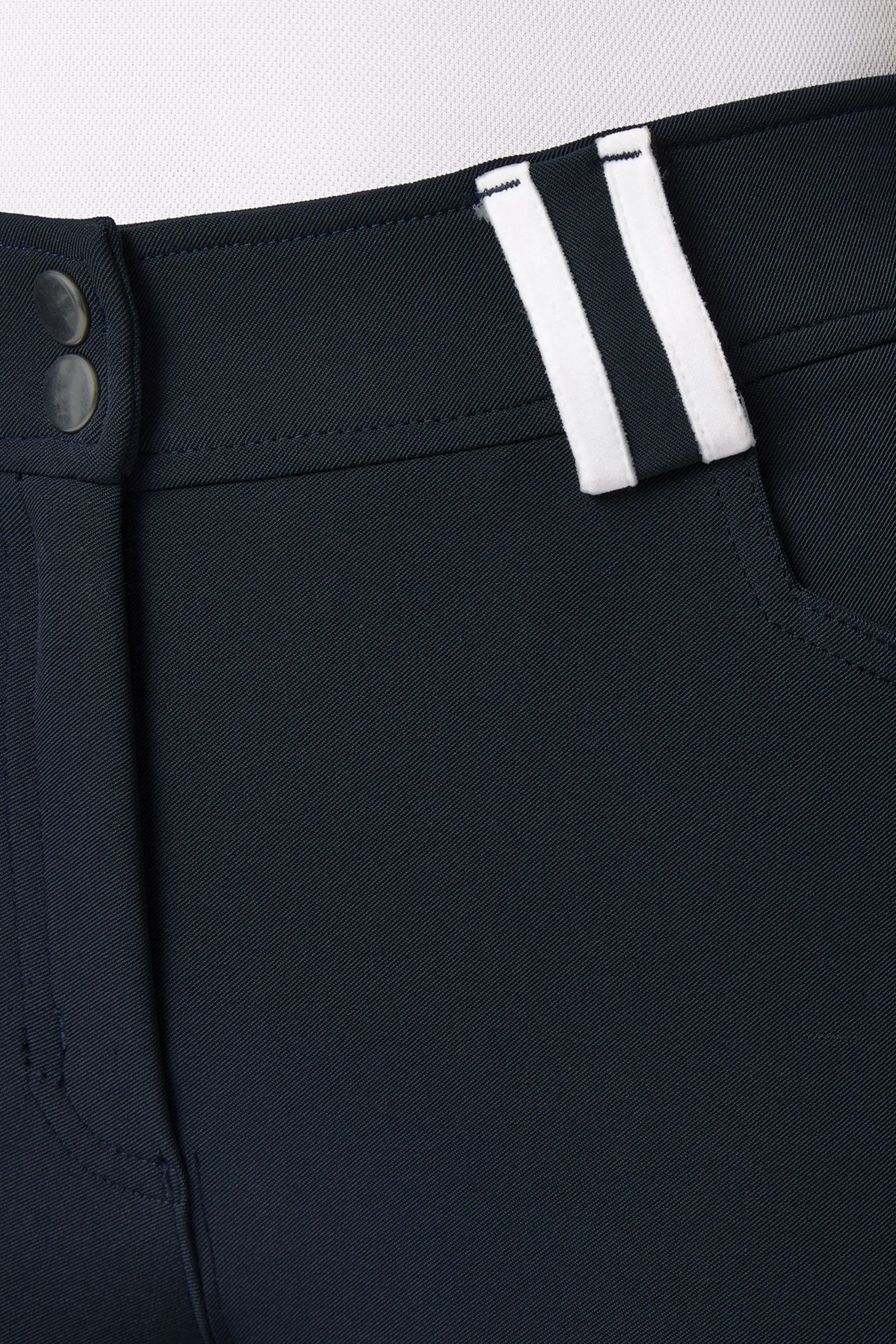 Pantaloni da equitazione a vita alta full seat con bordino a contrasto da donna