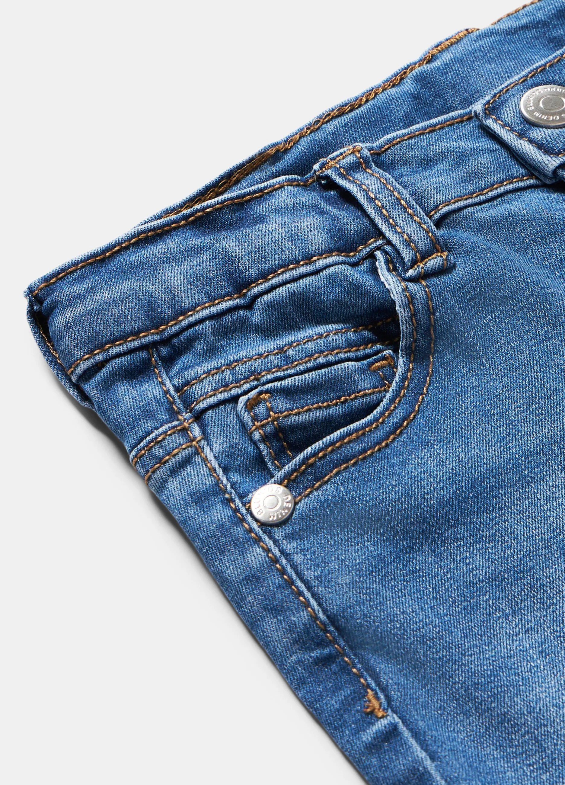 Pantaloni in denim stretch neonato