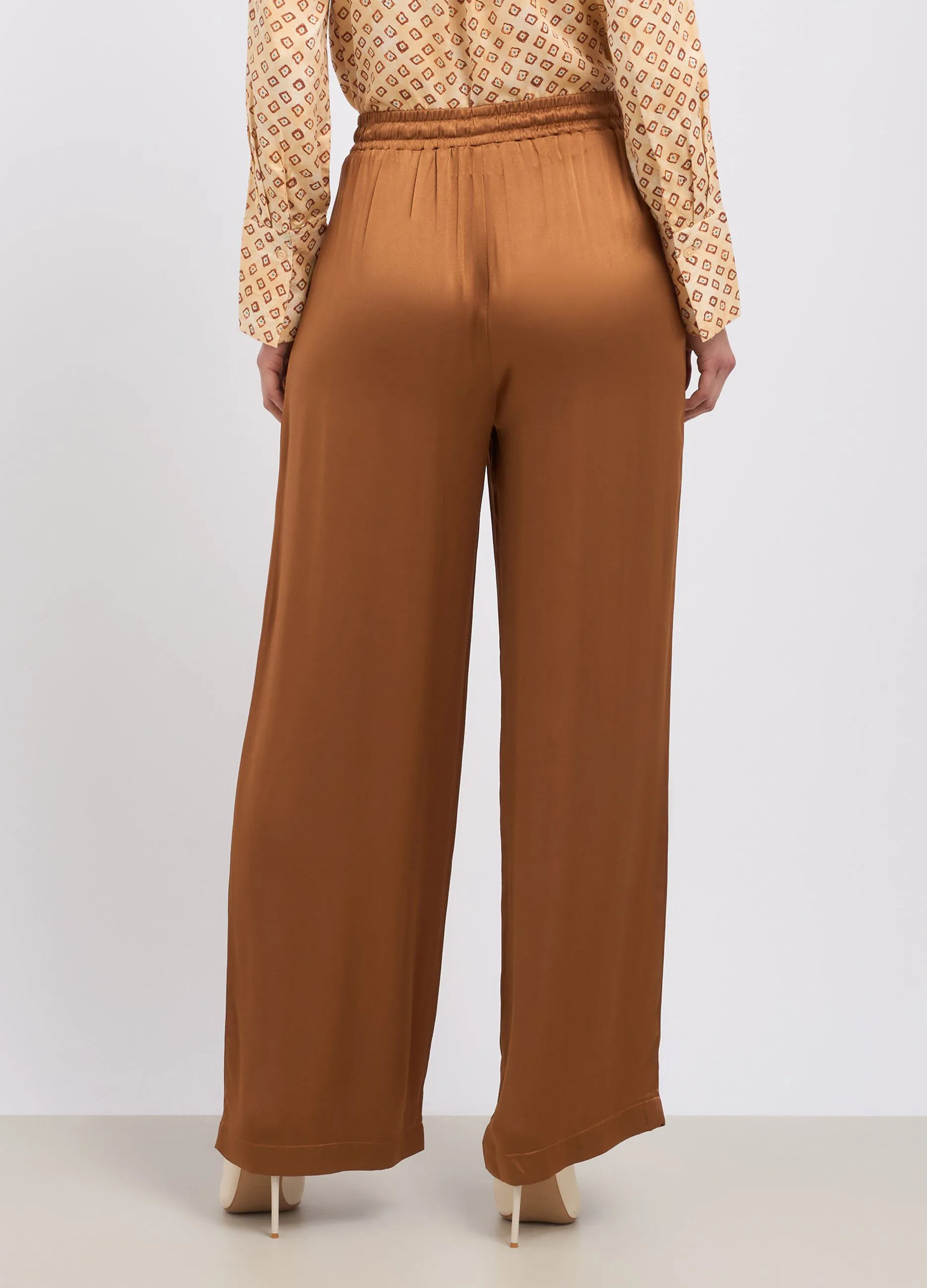 Pantaloni in pura viscosa donna