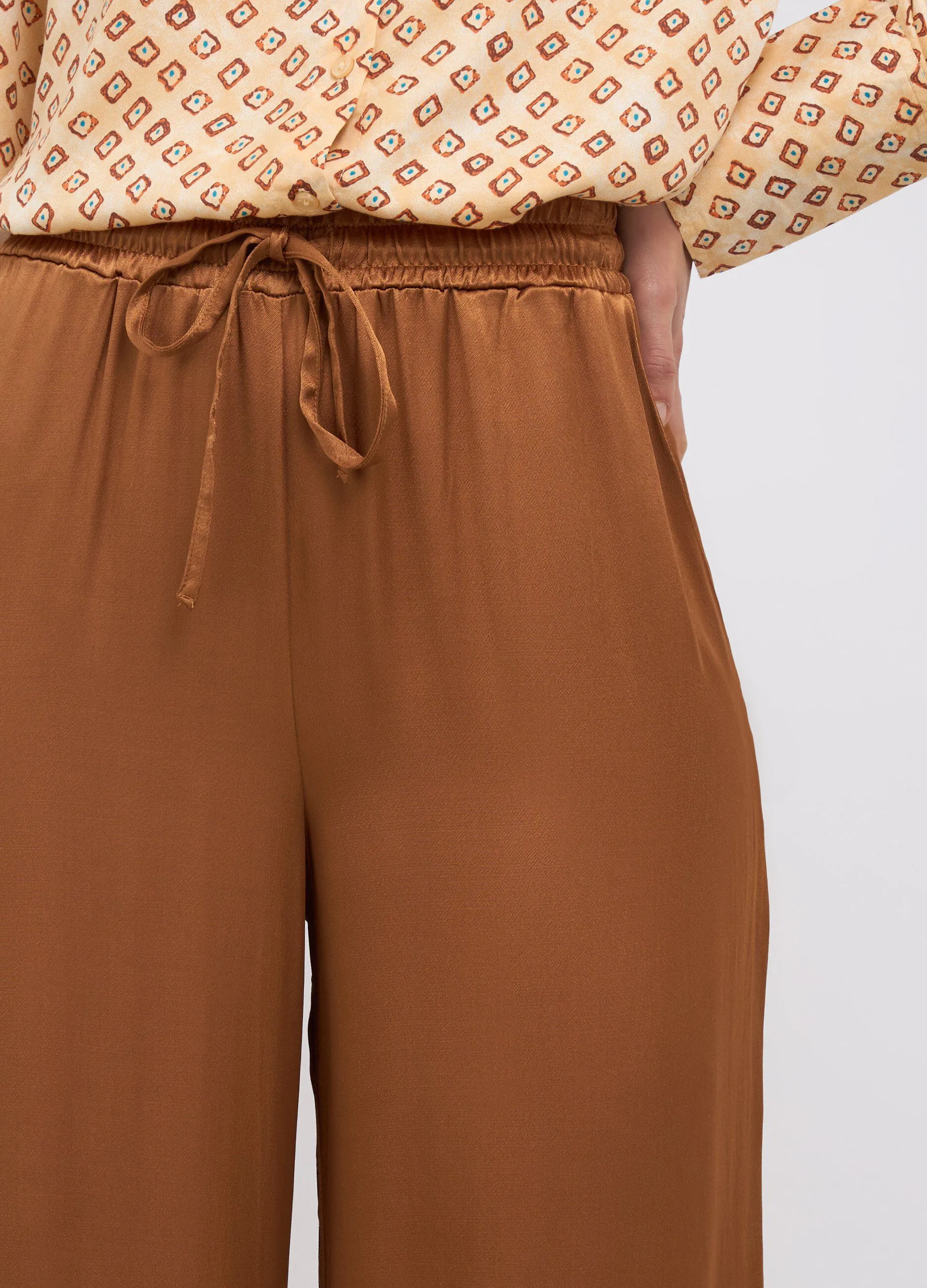 Pantaloni in pura viscosa donna