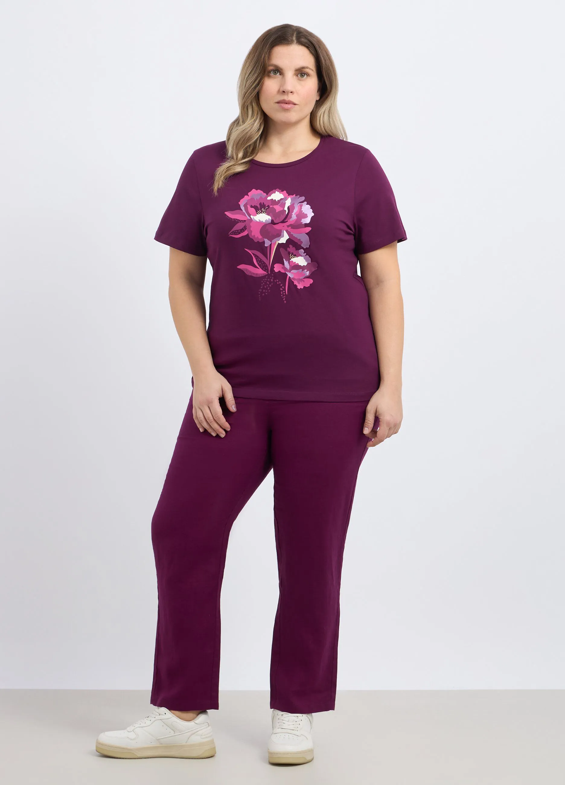 Pantaloni in puro lino donna curvy