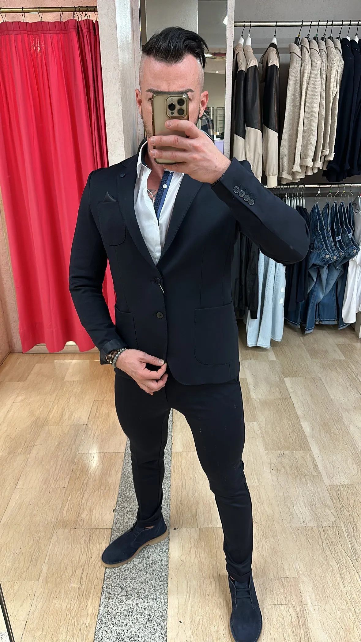 Pantaloni XAGON MAN color BLU disponibili anche con giacca e gilet in coordinato