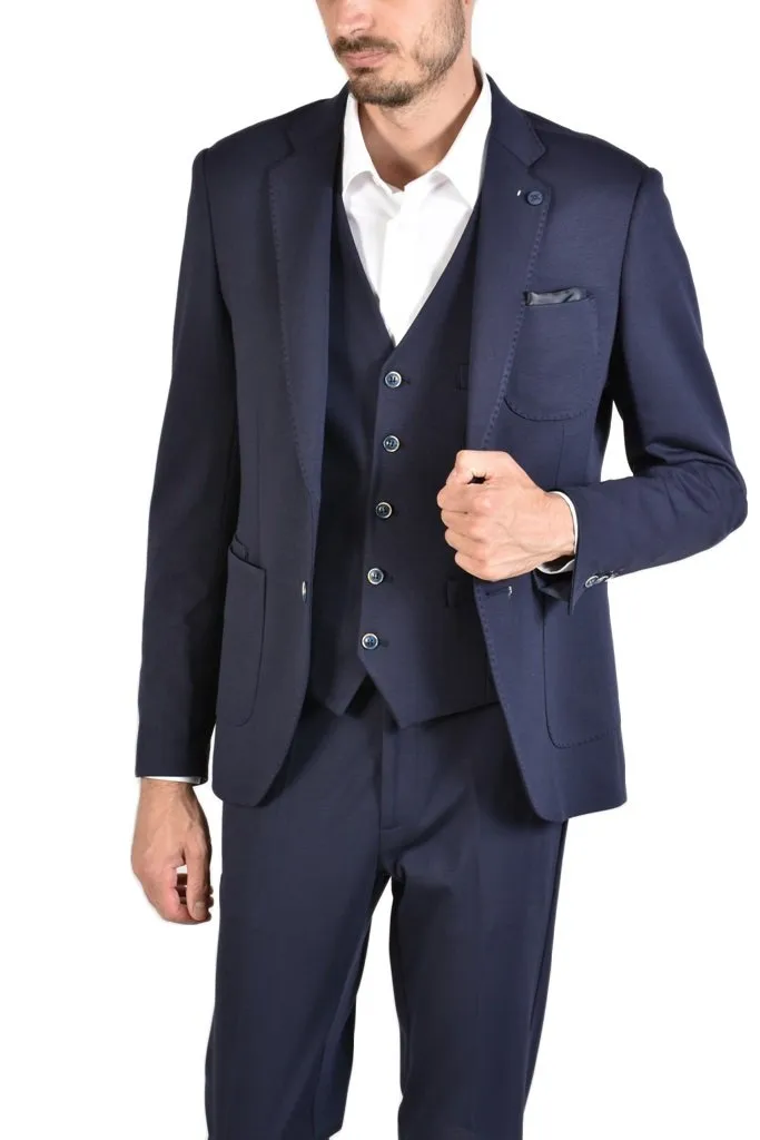 Pantaloni XAGON MAN color BLU disponibili anche con giacca e gilet in coordinato