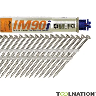 Paslode Fijaciones 142101 Viti a chiodo 2,8 / 3,2 X 50 INOX A2 +Gas IM90 1250 pezzi