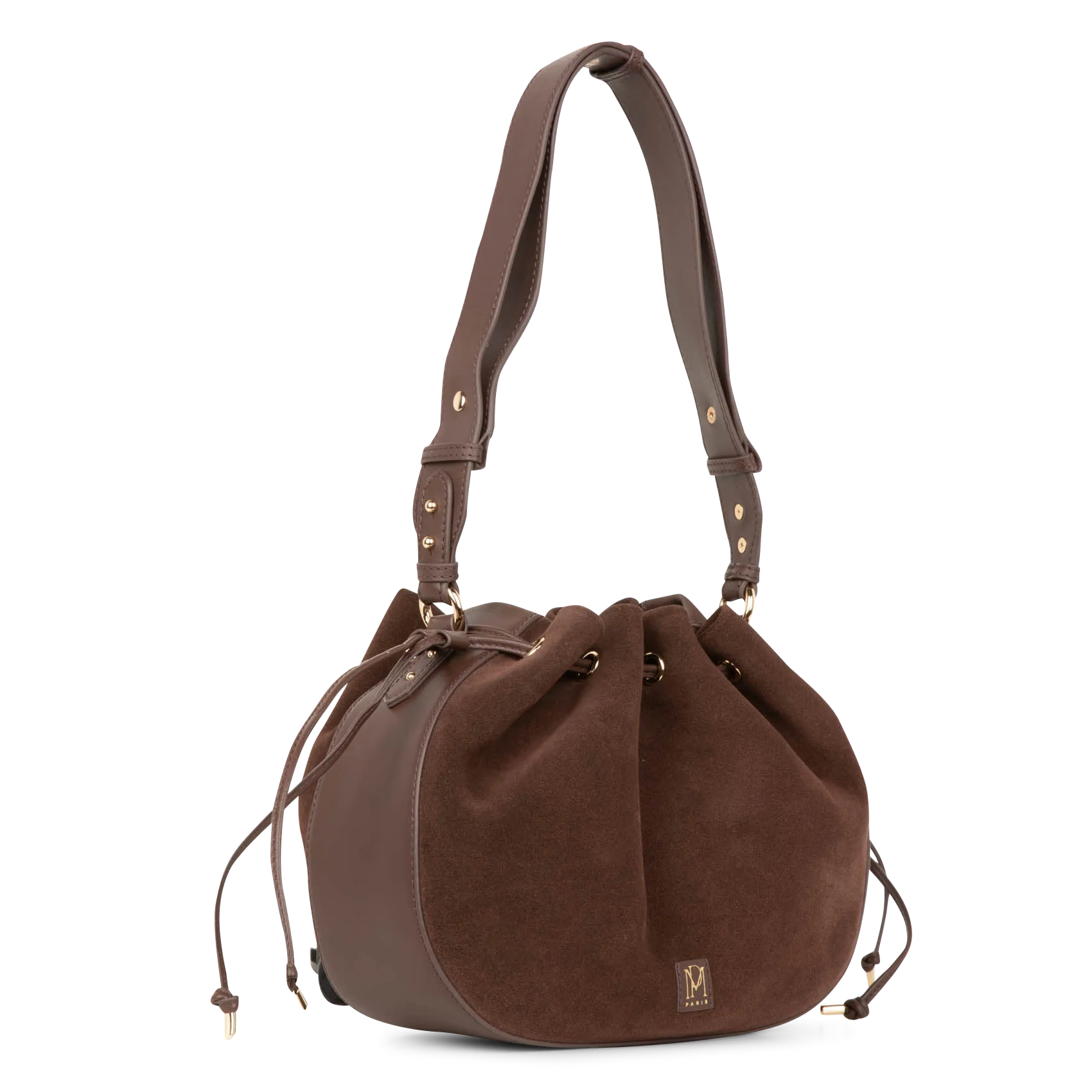  PETITE MENDIGOTE   SAULINE - Borsa in pelle scamosciata | Marrone