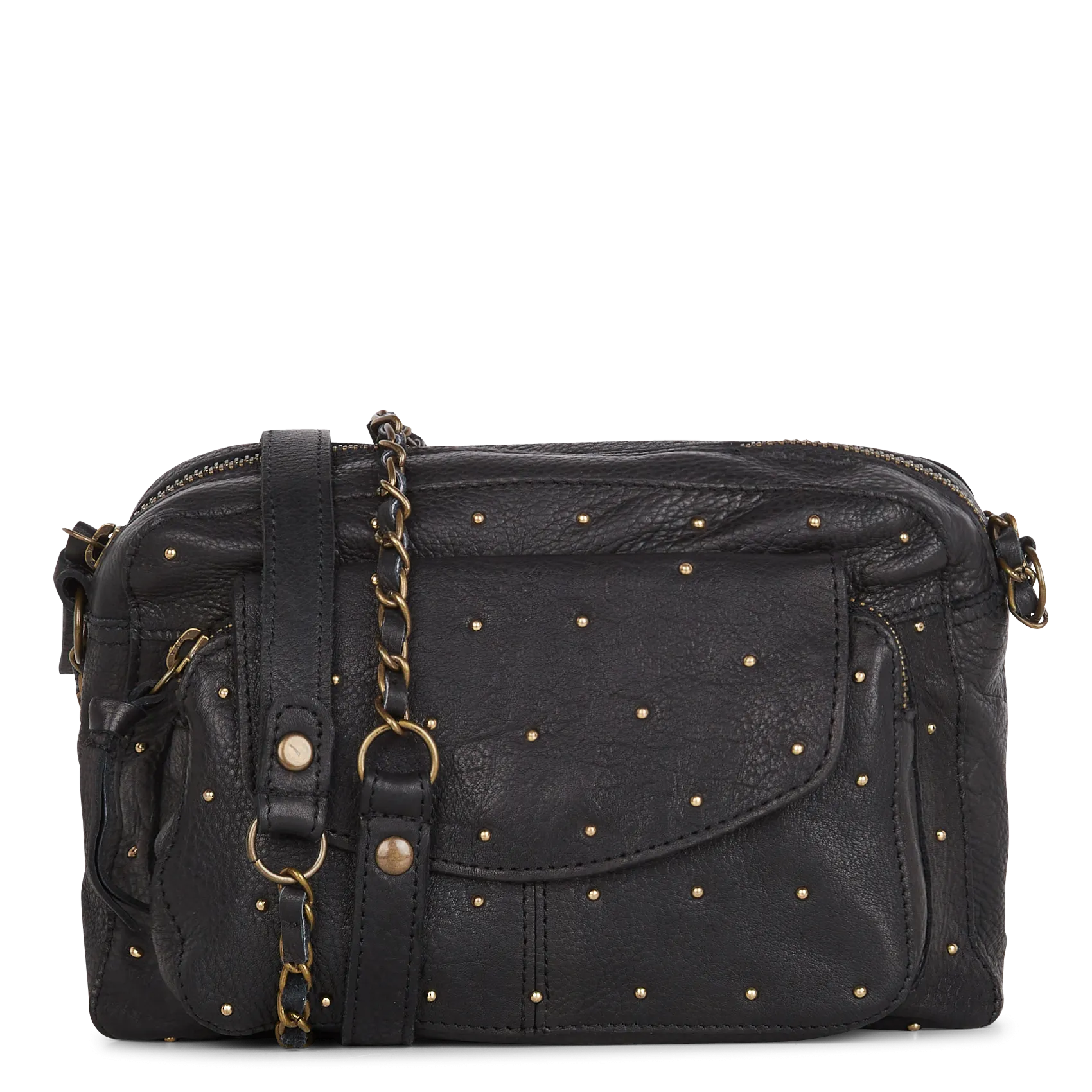  PIECES   NAINA - Borsa a tracolla in pelle | Nero
