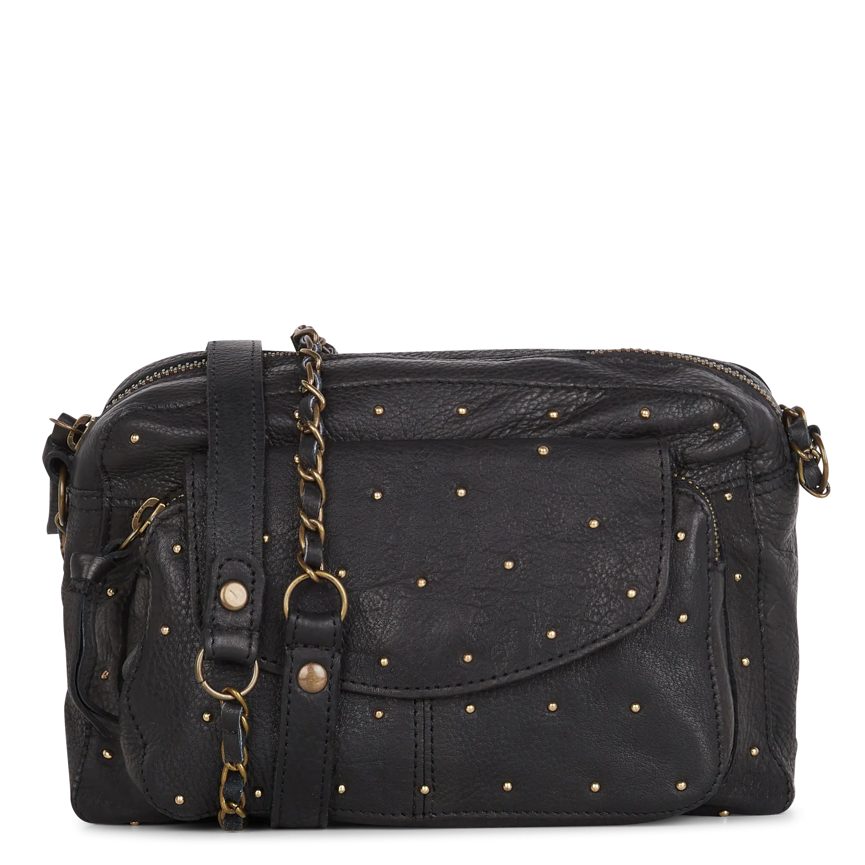  PIECES   NAINA - Borsa a tracolla in pelle | Nero