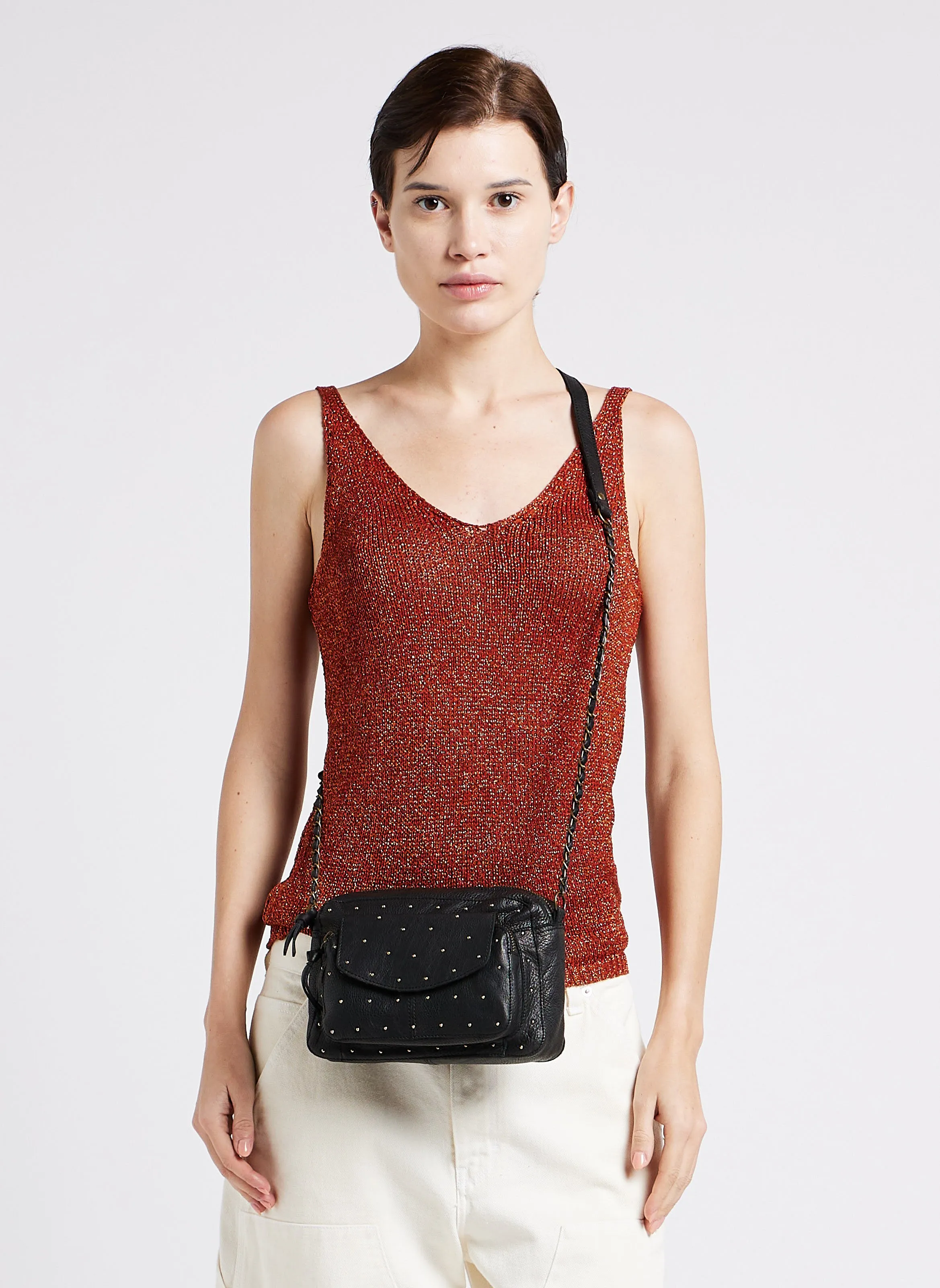  PIECES   NAINA - Borsa a tracolla in pelle | Nero