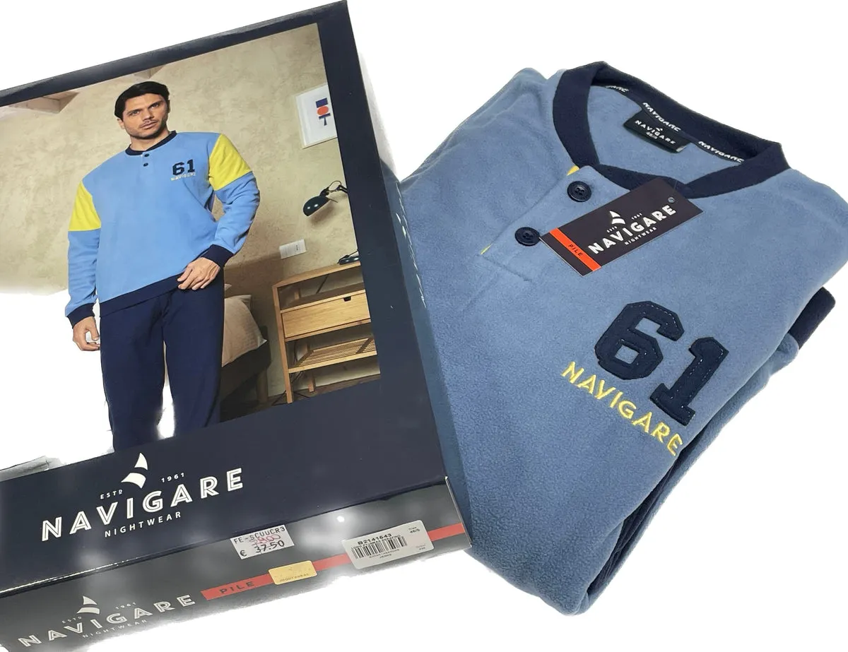 Pigiama di Pile del Navigare uomo