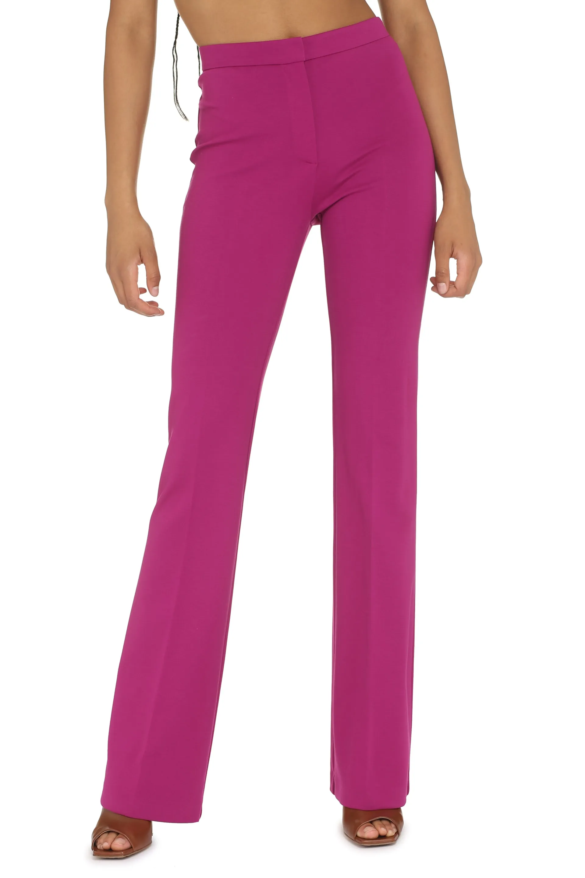 Pinko Pantaloni flared Hulka in viscosa